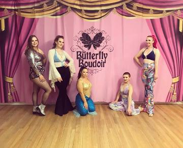 Chicas Locas Burlesque DISCO! at The Butterfly Boudoir burlesque and Belly dance showcase