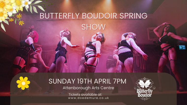 Butterfly Boudoir Burlesque and bellydance show