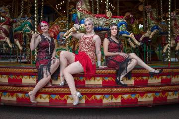 Chicas Locas Burlesque on the Carousel