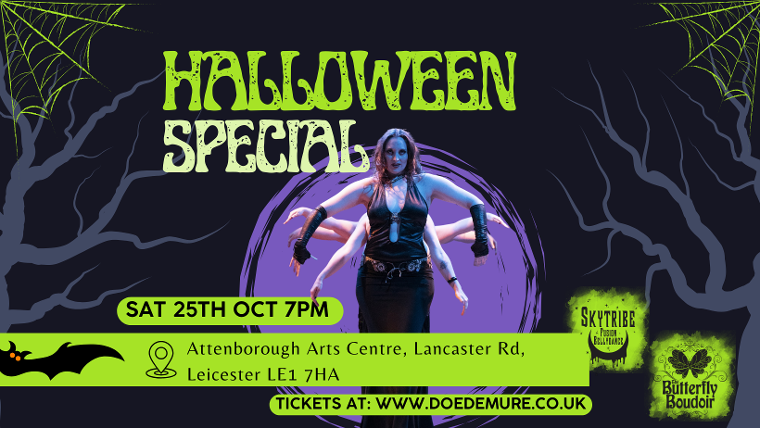 Halloween Butterfly Boudoir Burlesque and bellydance show