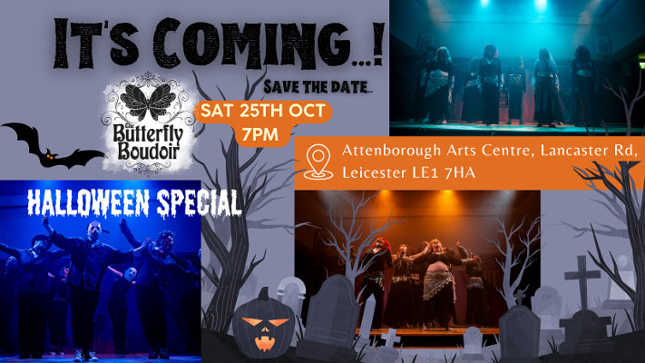Butterfly Boudoir Halloween burlesque and belly dance show